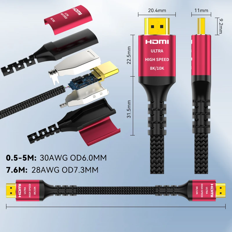 thumbnail image 2 of High Speed Gaming Cable 6.6ft DisplayPort To DisplayPort Cable - 4K@60Hz High Speed Gaming DP Cable With Nylon Braiding Gaming Monitor Cable 2 of 13