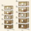 Plastic Kitchen Cabinet Home Furniture Floor Multi-layer Foldable Storage Cabinet Living Room Bedroom Storage Box Locker c 6