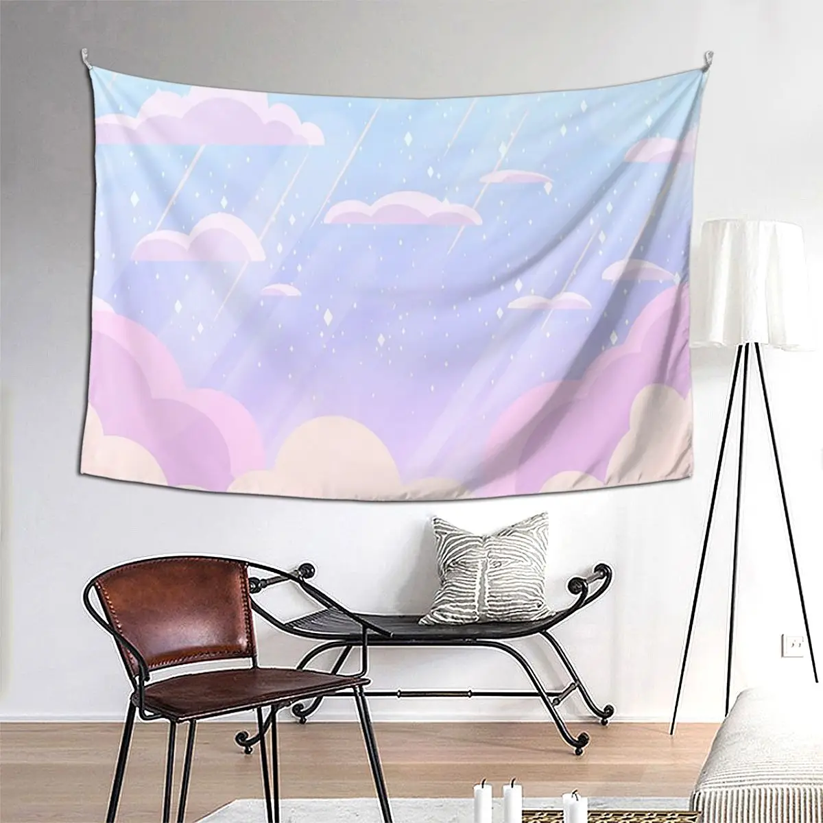 

Настенный Гобелен Pastel Heaven, забавные украшения для дома, гобелены для гостиной, спальни