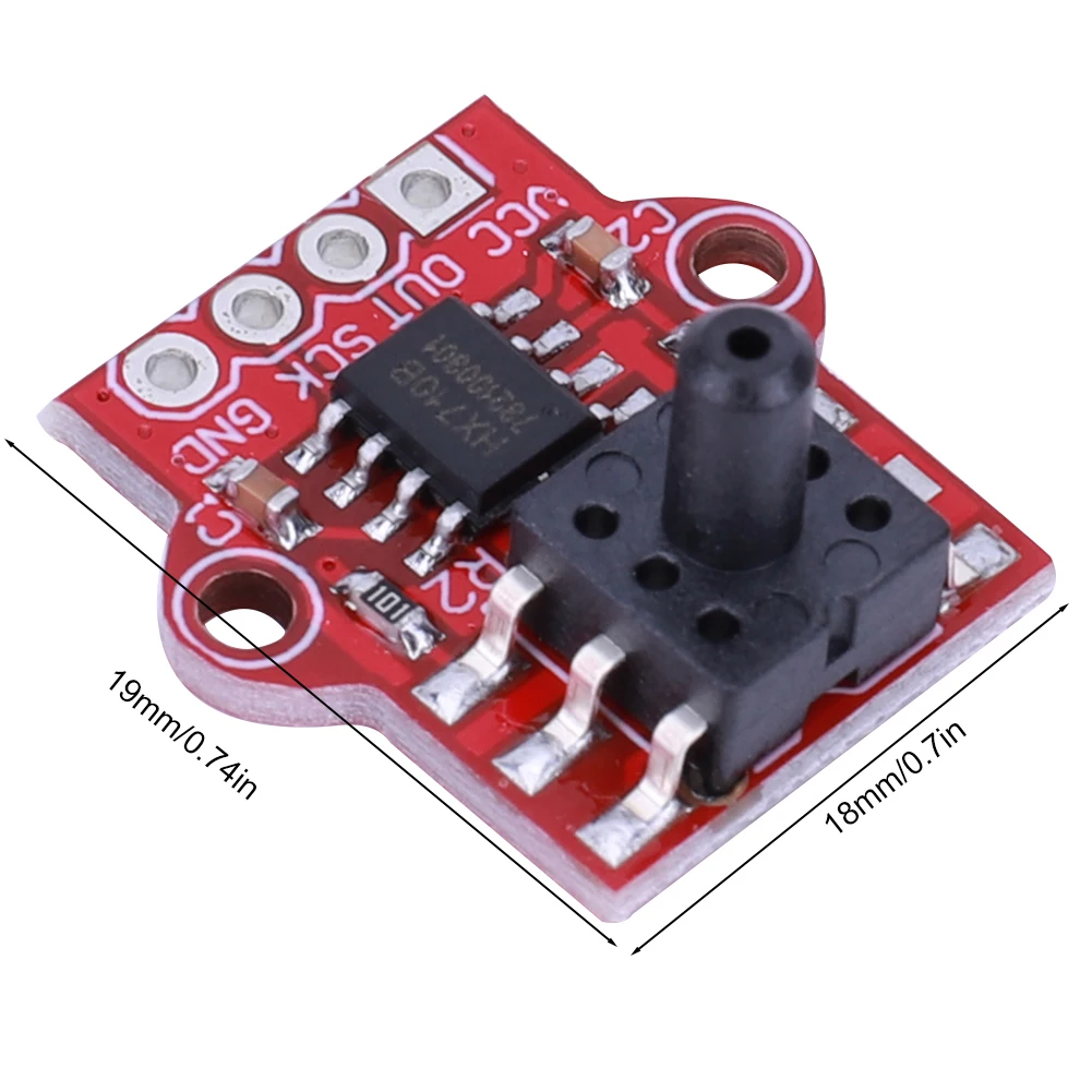 Sensor Module Pressure Sensor Module DC 3.3/5V 0-40KPa Air Pressure Sensor Connect 2.5mm Soft Tube Liquid Level Module Digital Barometric Pressure Sensor for Arduino