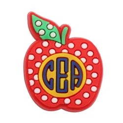 PVC Shoe Charms - Graduation School Bus Teacher Design (Colorful)