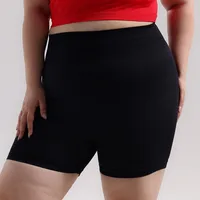 Plus Size Sports Shorts Women Seamless Skinny Shorts Outdoor Running Sexy Hip Liftting High Elastic Yoga Shorts Summer - Image 2