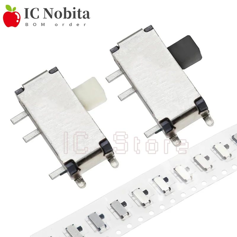 1000 Stück Kippschalter 7 Pin ON/OFF 1P2T SPDT MSK-12C02 SMD Mini Schiebeschalter für MP3 MP4 Reel Weiß Schwarz
