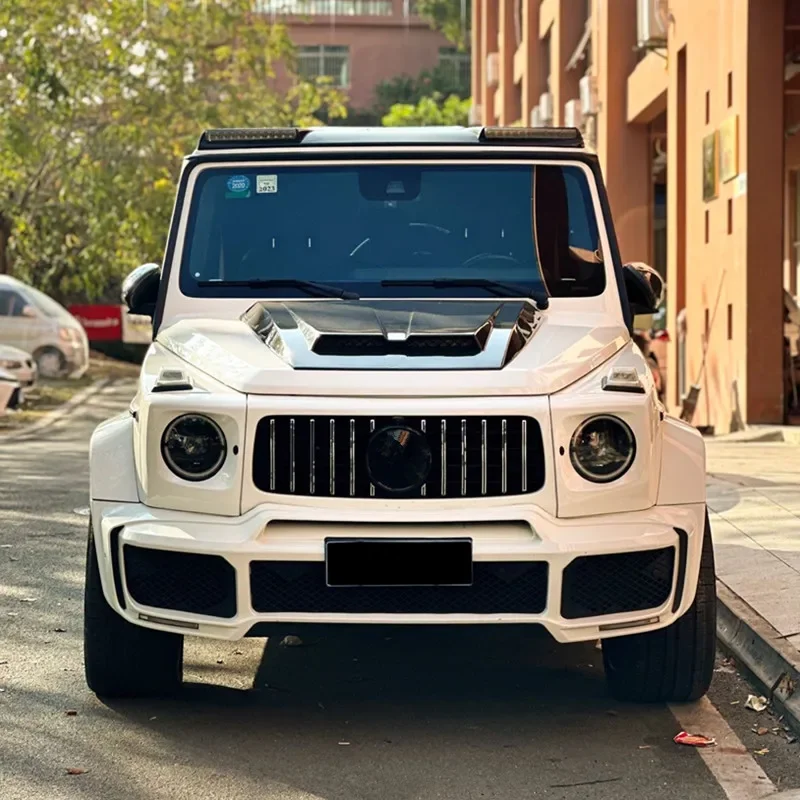 메르세데스-벤츠 G-클래스 G500, G63, G350, G400, G450, G550용, 소형 엔진 후드 개조용, 카본 파이버 엔진 커버