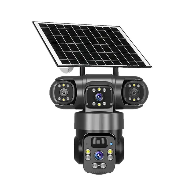15MP IP Wifi Camera Solar Camera Outdoor 3 Lens 3 Screen 10X Zoom PIR Human Detect Cameras Night Vision CCTV Security Protection - Image 8