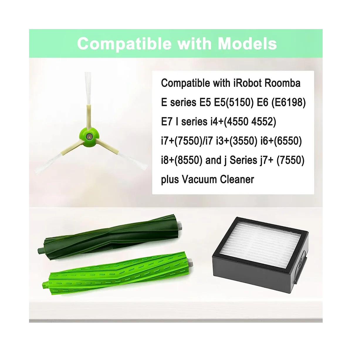 

For IRobot Roomba I3 I3+ I4 I4+ I6 I6+ I7 I7+ I8 I8+ E5 E6 E7 J7 (7150) J7+ (7550) I,E,J Series Vacuum Cleaner Parts
