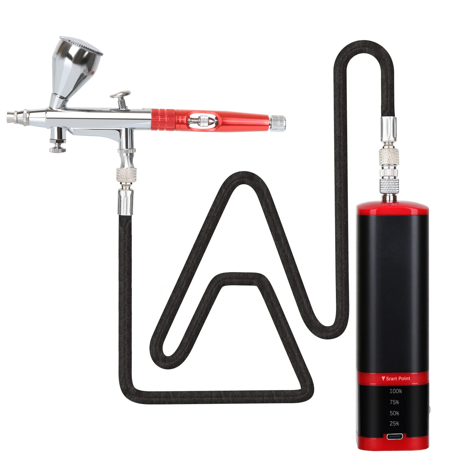 Airbrush Kit with Compressor Air Brush Gun Rechargeable Portable