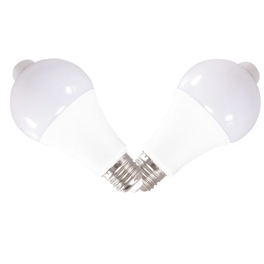 MunLii 220V E27 PIR 모션 센서 램프 12W 15W 18W LED 전구 모션 센서 적외선 방사선 모션 감지기 야간 조명