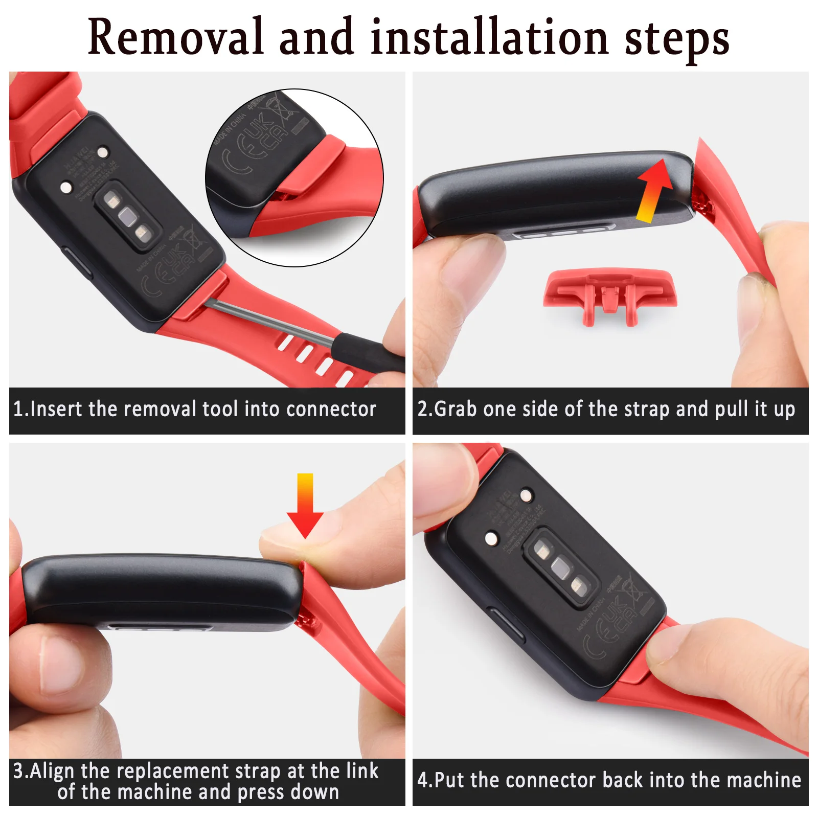 Adjustable Silicone Strap for Smartwatch - Replacement Wristband Bracelet Accessory