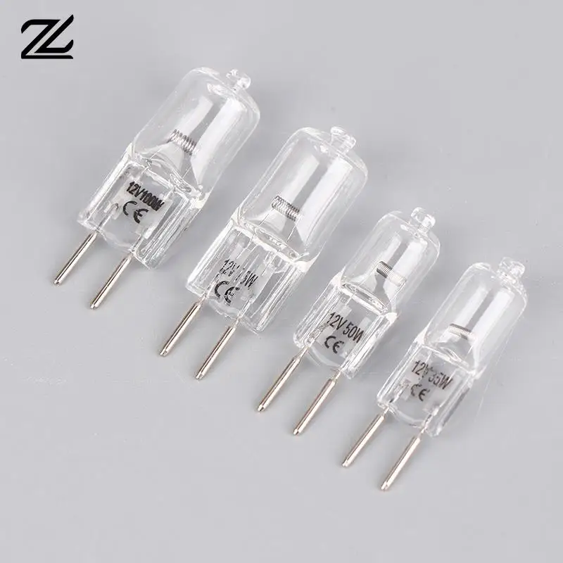 

5pcs 12V G6.35 35W 50W 75W 100W Halogen Lamp Beads Suitable For Aromatherapy Lamp Crystal Lamp Projector 2pin Bulb