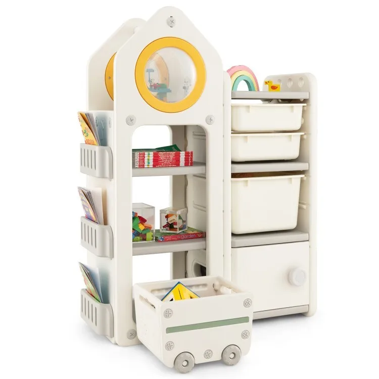 Multipurpose Kids Toy Chest & Bookshelf 1