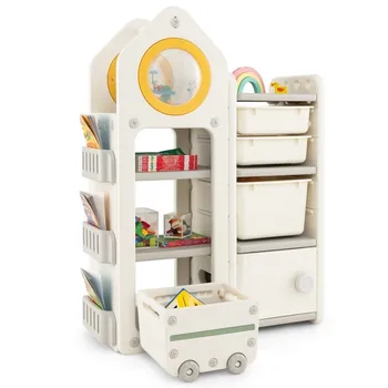 Multipurpose Kids Toy Chest & Bookshelf 1