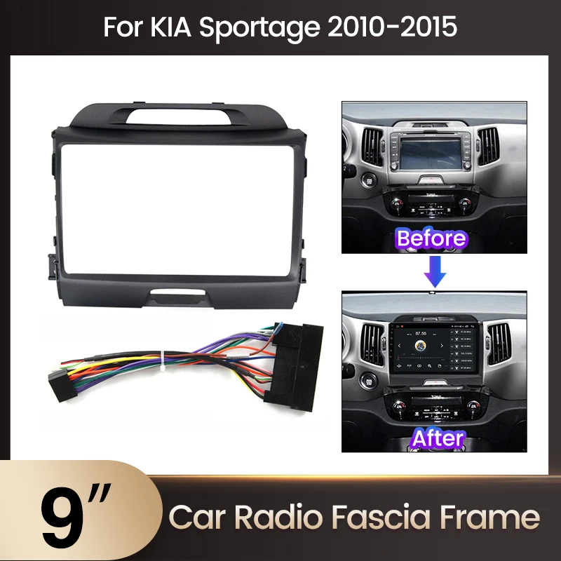 Android Car Multimedia Radio Stereo Mounting Frame For KIA Sportage 3 2010-Original car CD instrument panel accessories car multimedia player,car radio