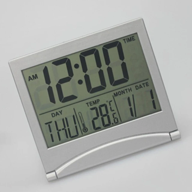 Mini LCD Digitale Tabelle Dashboard Schreibtisch Elektronische Uhr Für  Desktop Home Büro Stille Schreibtisch Zeit Display Uhr - AliExpress
