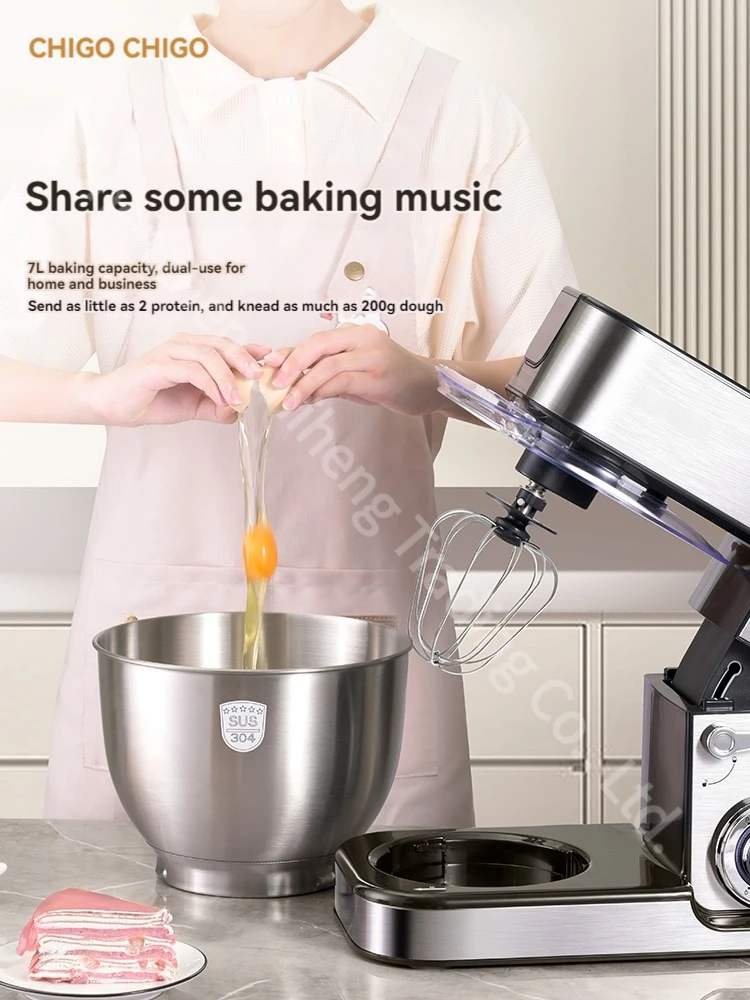 7L Kitchen Electric Mixer Multifunctional Mixer Egg Whisk Dough Cream Mixer Machine Automatic Food Blender 3