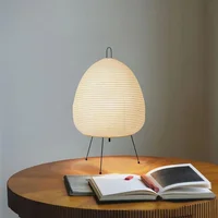 Japanese Design Table Lamp Rice Paper Standing Lamp Bedroom Home Decor Study Living Room Bar Light Fixtures 1