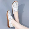 Genuine leather bean shoes for women in spring  new soft soled small white shoes, non-slip casual small leather shoes 5
