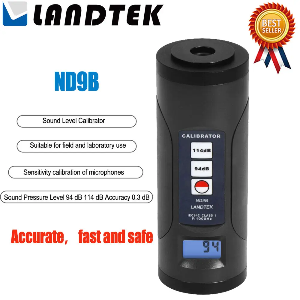 

LANDTEK ND9B Sound Level Calibrator Sound Voice Decibel Meter Calibrat KD
