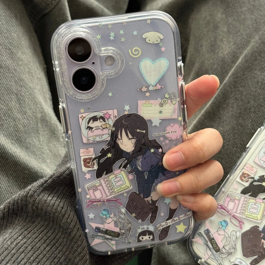 Creativity Twinkle Cute Anime Girl Phone Case - Funny Back Cover