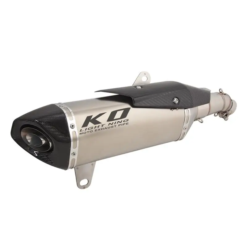 Slip On For QJMOTO Fortess 350 2023 Motorcycle Exhaust Pipe Muffler Mid Link Connect Tube Silencer Stainless Steel - Image 6