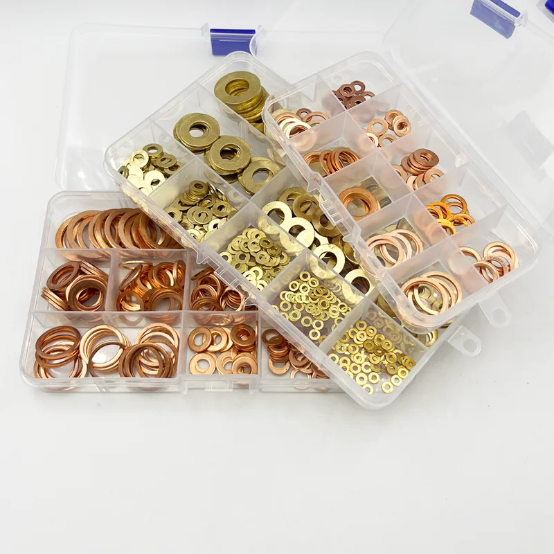 Brass Copper Sealing Washers For Boat - M21x26x2 - 10pcs