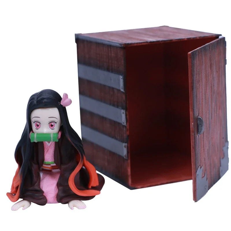 

Экшн-фигурка из аниме «рассекающий демонов», GK Kamado Nezuko, мини-модель из ПВХ, милая сидячая статуя, коллекционная игрушка, настольное украшение