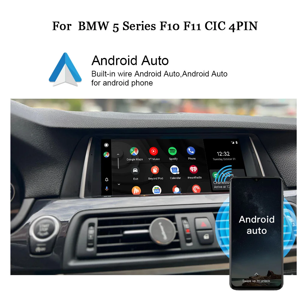 BMW 5シリーズ用 アンドロイドナビ F10 CarPlay BMW F10 / F11 5-Series Apple CarPlay & Android Auto Upgrade Kit.