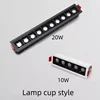 Line light embedded grille light strip anti glare spotlight LED85-265V high luminous efficiency no main light design 4