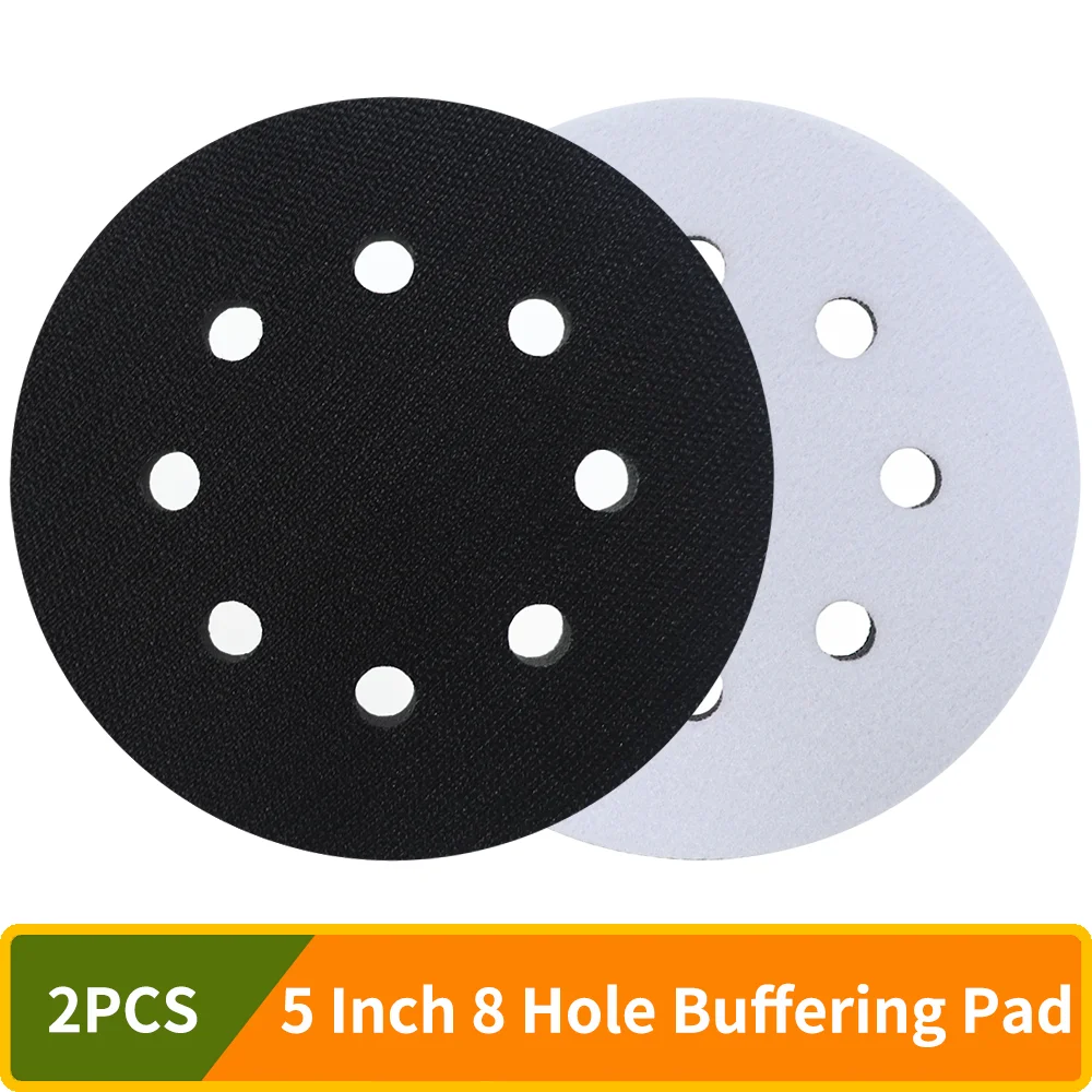 5-Inch 8-Hole Hook And Loop Sanding Discs 80-Grit Random Orbit