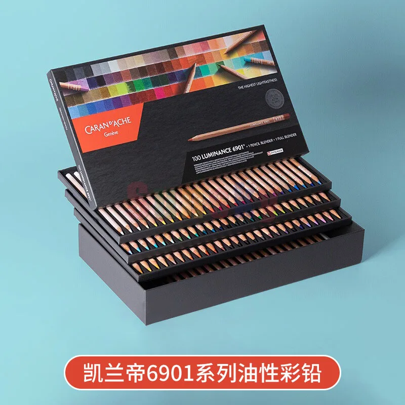 Caran D'Ache 6901 Colouring Pencils Luminance 12/20/40/76/80/100 Colors,  Waterproof and Creamy. High Pigment Concentration - AliExpress