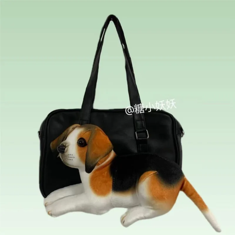 JIAERDI Harajuku Aesthetic Y2k Shoulder Bags Women Hot Girl Uniform Spotted Dog Cute Handbag Female Vintage Casual Messenger Bag