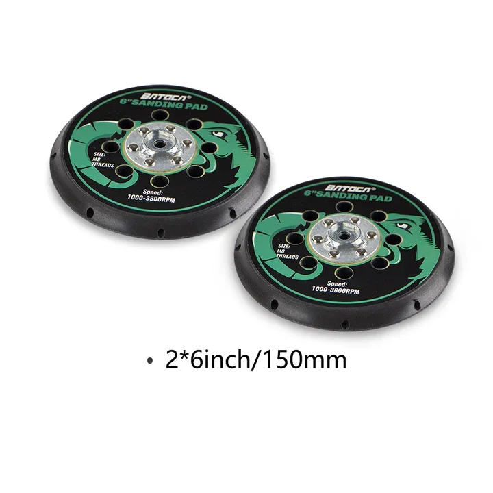 BATOCA 2 Piastre Di Supporto 125mm Per Lucidatrice S2 – Dischi Lucidatura Auto In EVA E Plastica, Kit Accessori