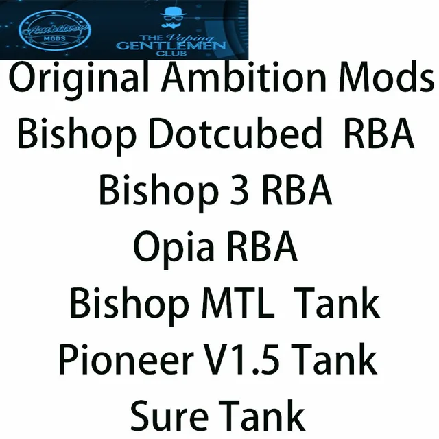 Original Ambition Mods Bishop Mtl Dotcubed Opia Pioneer V1.5 Sure  Converter Sbs Rba Tank For Sxk Bb Dotaio V1  V2 Quipment Transmission   Cables AliExpress