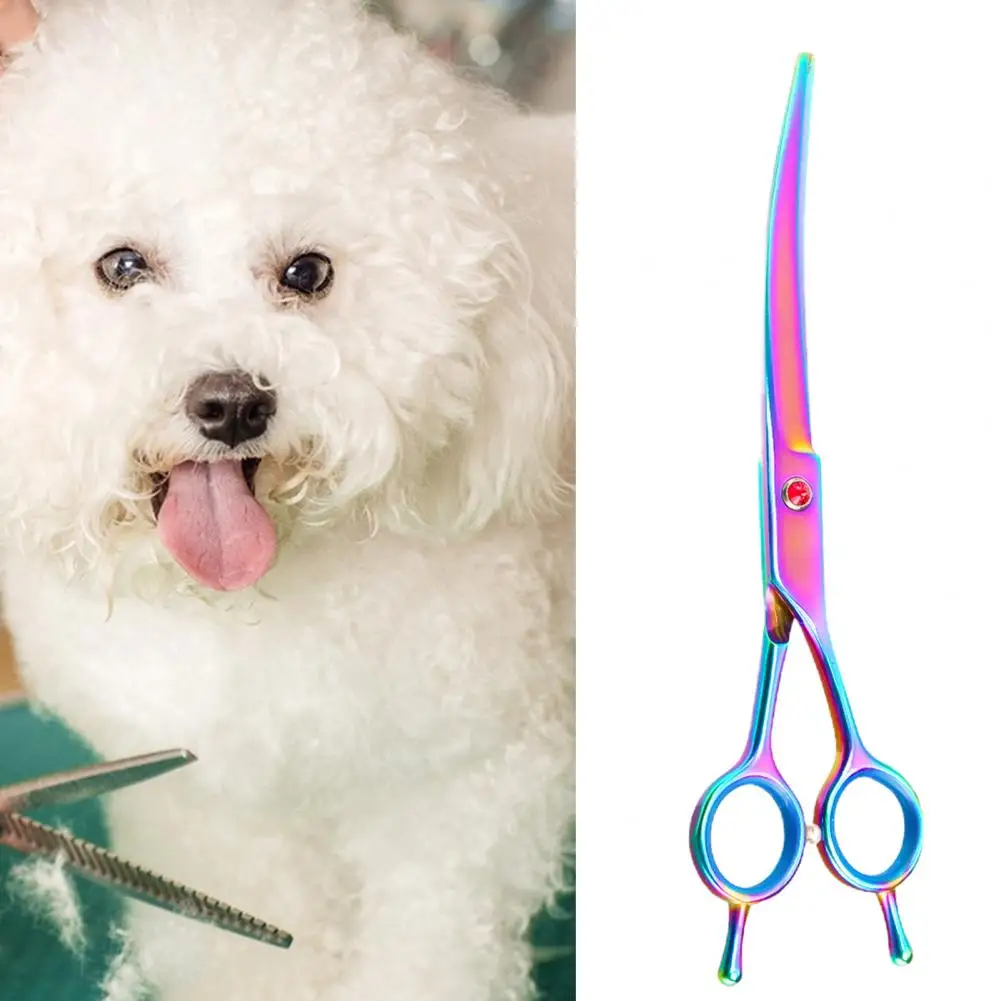 

Comfortable Handle Dog Grooming Scissors Safe Pet Grooming Scissors Ergonomic Handle Razor-sharp Blades for Dogs Cats Other Pets