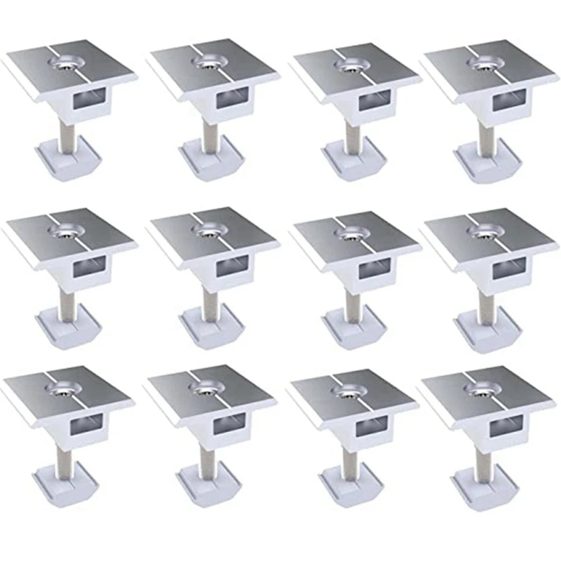 

12PCS Photovoltaic Support Medium Pressure Block Slider 40Mm For Connecting And Fixing Solar Panels