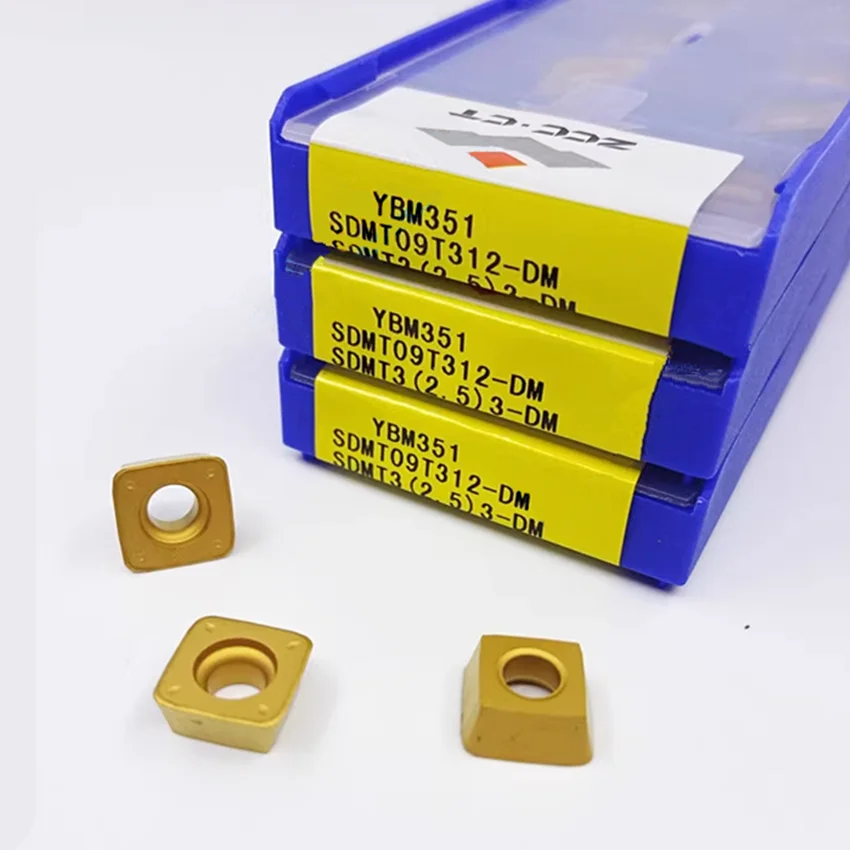 SDMT09T312-DM YBM351/SDMT120412-DM YBM351 SDMT32.53 SDMT433 ZCC.CT CNC carbide inserts For Steel, Stainless steel 10pcs/box