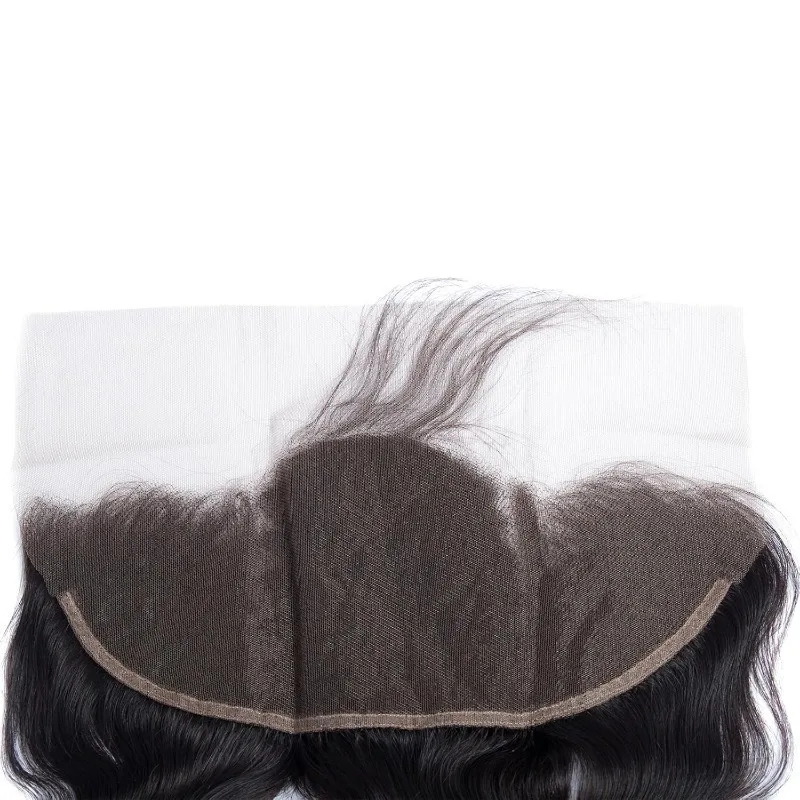 13x6 Lace Frontal Body Wave Human Hair Brazilian Remy 100% Human Hair For Woman Transparent Lace Pre Plucked Hairline Baby