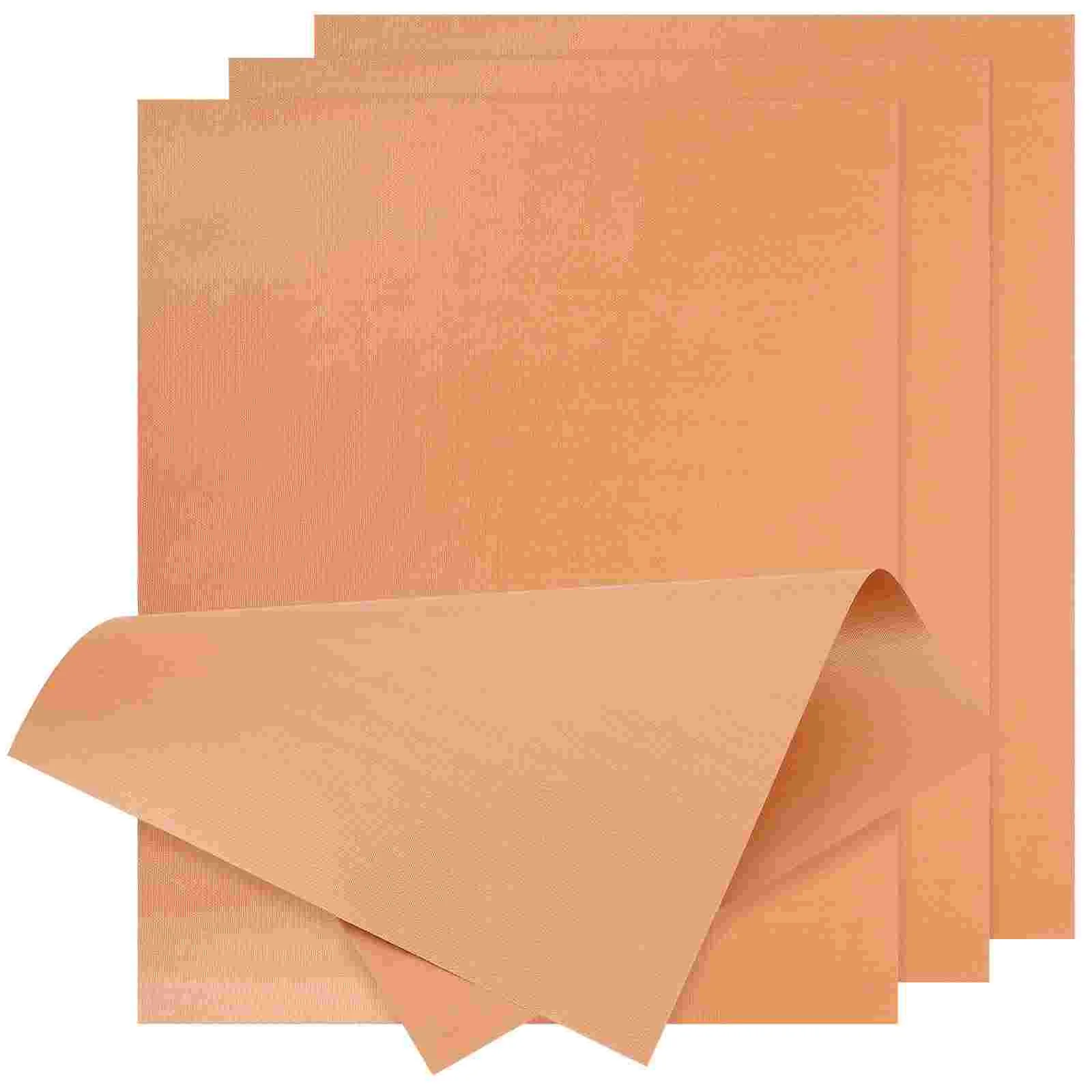 

4 Pcs Oven Mat Baking Pans Pastry Tray Mats Food Liners Non Stick Practical Pads Reusable Glass Fiber