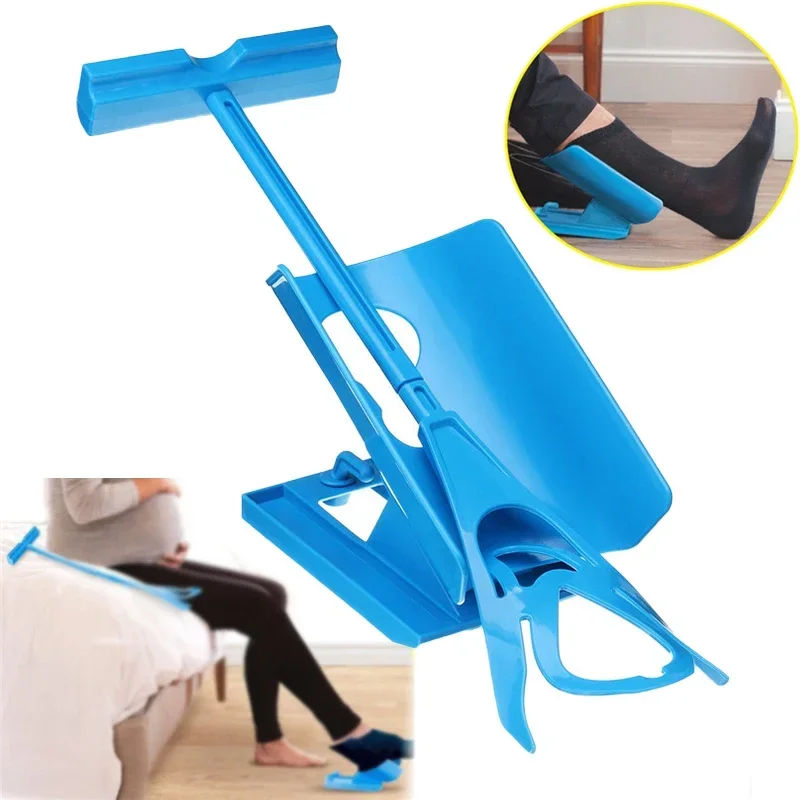 Injuries Supplies Elderly Helper Wearing Sock Aids 1 PC Unique Cradle Design Portable Plastic System Flexible Sock Stocking Aid