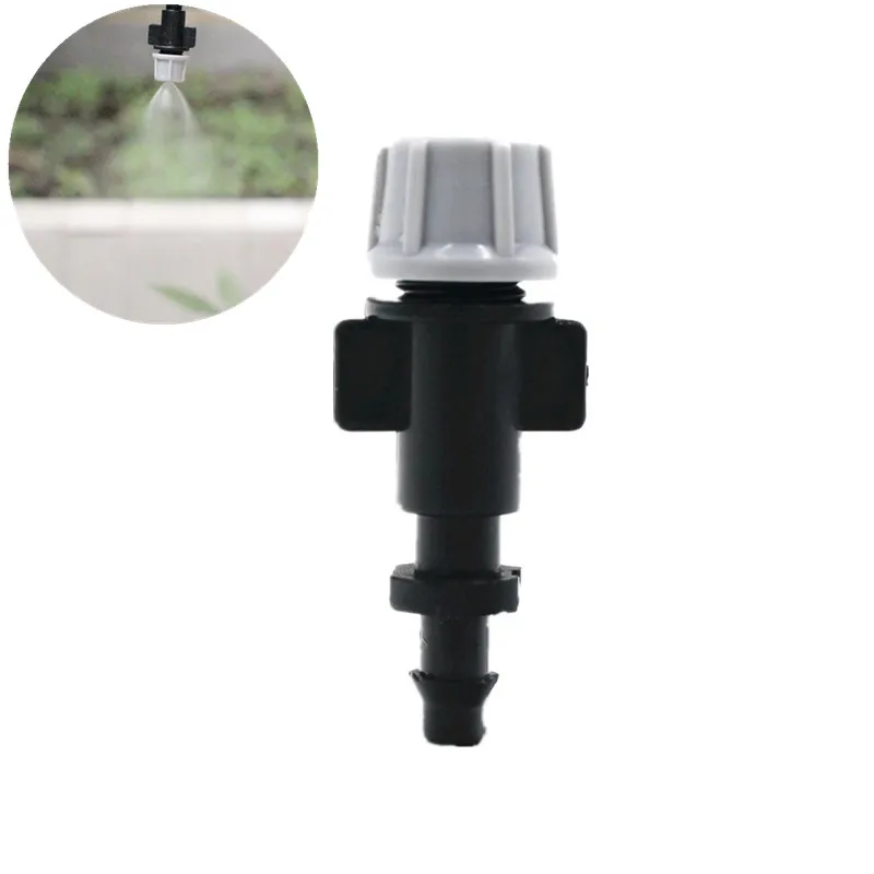 

20pcs Atomizing Micro Nozzle With 1/4"Barb Watering Cooling Spray Sprinkler Irrigation Agricultural Micro Drip Fittings