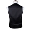 Luxury Sky Blue Vests for Men Silk Solid Wedding Party Waistcoat Tie Set  Formal Suit Male Dress Sleeves Jacket Barry Wang 5
