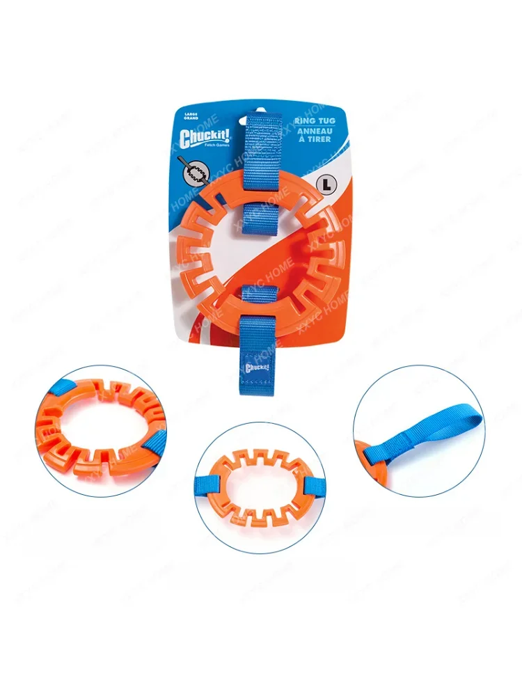 Two Tugs Rubber Ball Dog Toy Rope Ball Outdoor Training Interactive Tug-of-War Bite-Resistant Molar