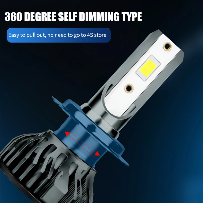 2pcs Yosovlamp 80W 20000LM 2 csp 1860 led headlamp rio k2 Auto Lighting 9004 9007 H4 H13 led headlight Canbus F2 Led