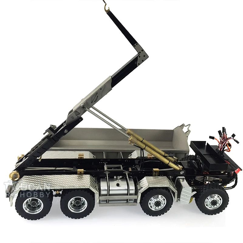 KIT 8*8 LESU 1/14 RC Hydraulic Dump Truck Roll On/Off Dumper Remote Control Tipper Motor Tamiyaya Building Model RC Toys TH01997 6