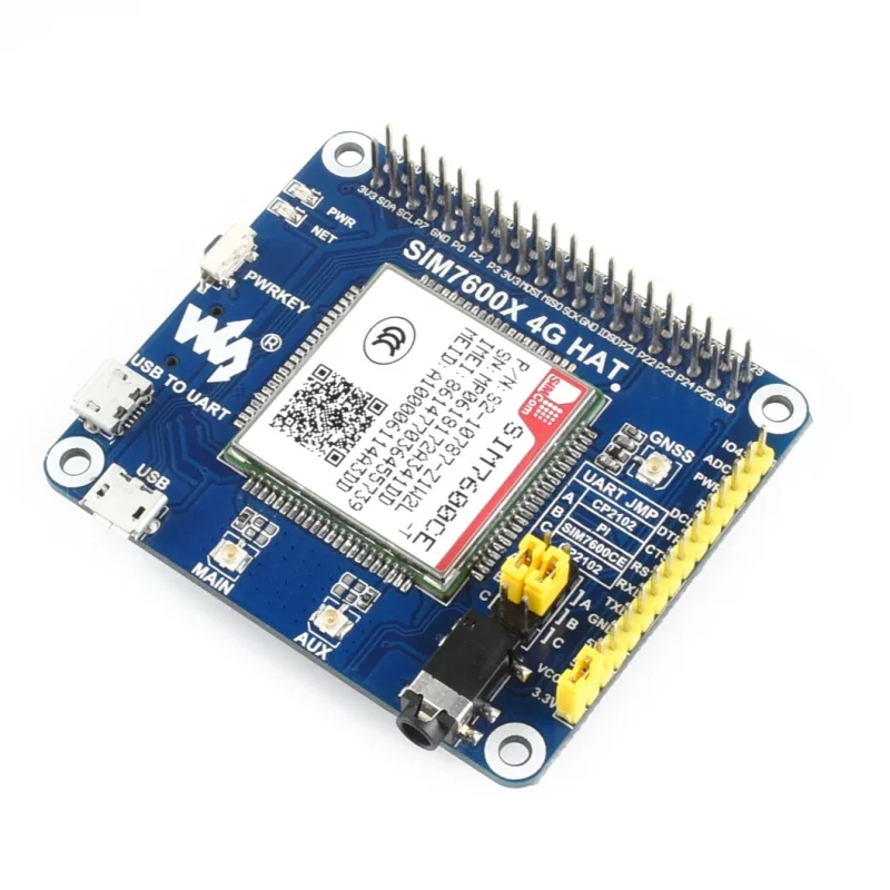 

SMEIIER 4G / 3G / 2G / GSM / GPRS / GNSS HAT for Raspberry Pi, LTE CAT4, for China