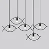 Creative American Country Retro Industrial Style Light  Nordic Iron Fish Chandelier Personalized Modern Simple Lighting Fixtures 1