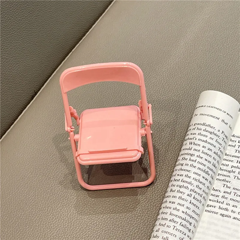 car dashboard phone holder Universal Cute Chair Macarone Phone Holder Adjustable Foldable Phone Support Sweet Lazy Bracket For IPhone 13 Desk Mount Stand car vent phone holder