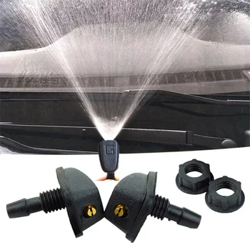 2Pcs Universal Windshield Washer Jet Kit - Adjustable Sprayer for Efficient Front Window Cleaning & Detailing 1