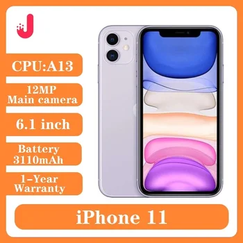 Originale sbloccato iPhone 11 64GB/128GB/256GB 3110mAh A13 schermo LCD da 6,1 pollici IOS LTE 4G iphone11 cellulare