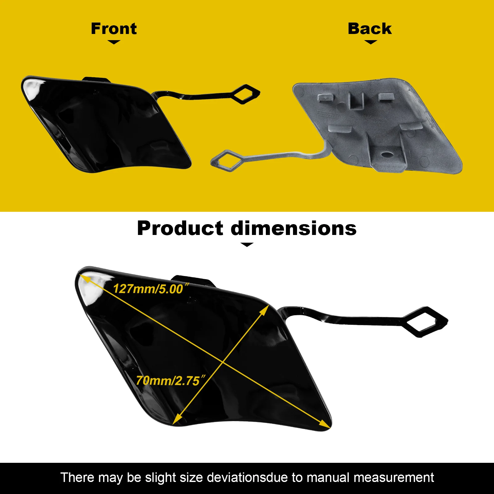 Front Bumper Tow Hook Cap Towing Eye Cover For Mercedes-Benz C-Class W204 AMG Line 2011 2012 2013 2014 Fit C180 C200 A2048850526